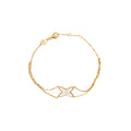 CHAUMET JEUX DE LIENS BRACELET MOTHER OF PEARL ROSE GOLD WITH DIAMOND