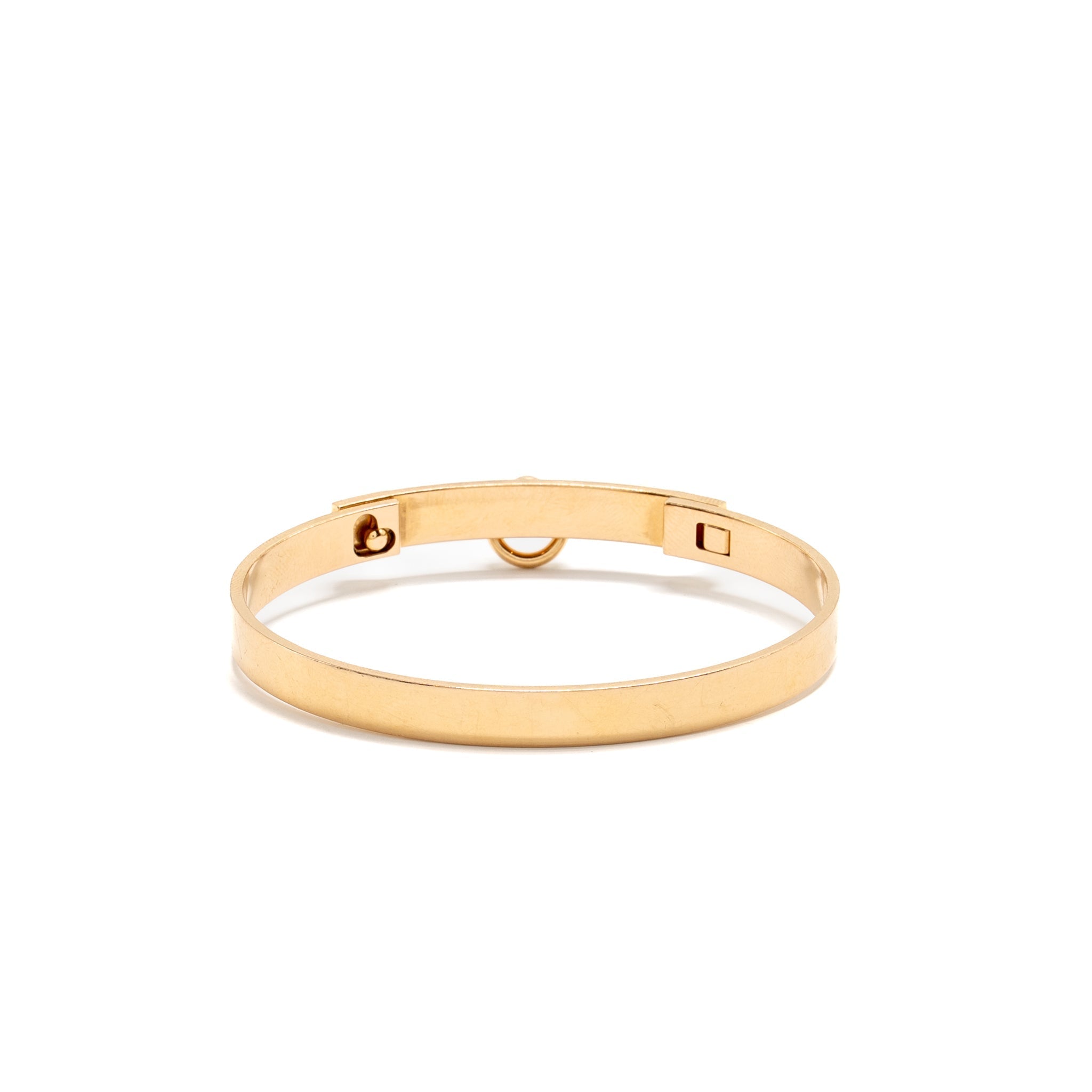 HERMES COLLIER DE CHIEN BRACELET ROSE GOLD/DIAMONDS