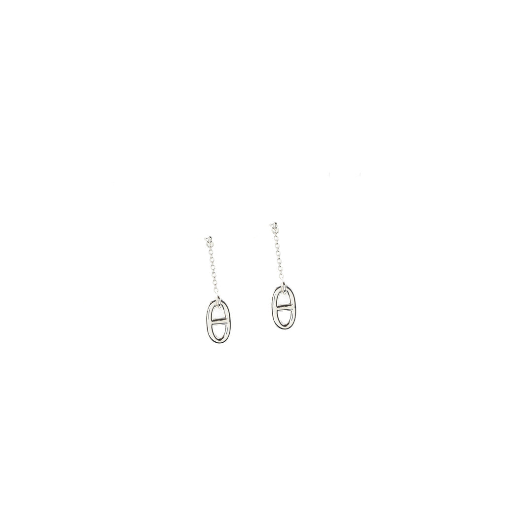 HERMES FARANDOLE EARRINGS STERLING SILVER