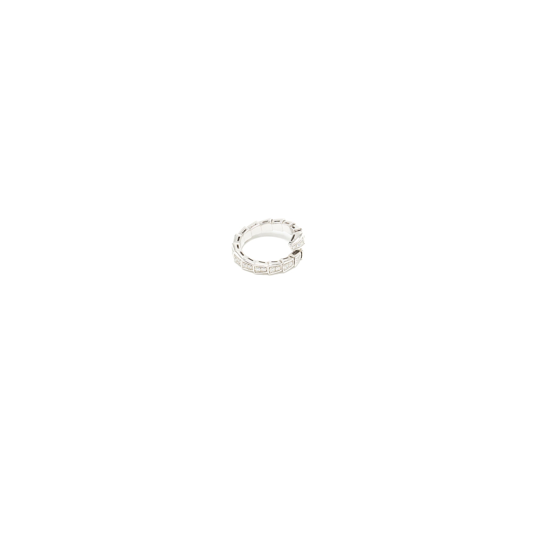 BVLGARI SERPENTI VIPER RING 18KT WHITE GOLD, DIAMONDS