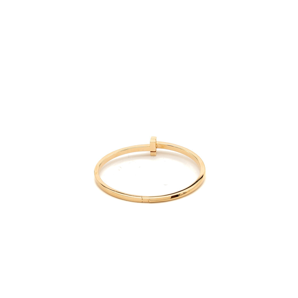 TIFFANY TIFFANY T T1 NARROW HINGED BANGLE ROSE GOLD
