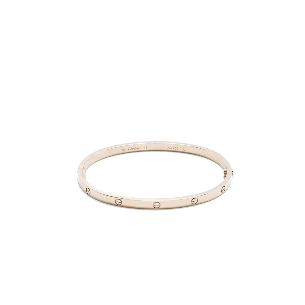 CARTIER LOVE BRACELET WHITE GOLD