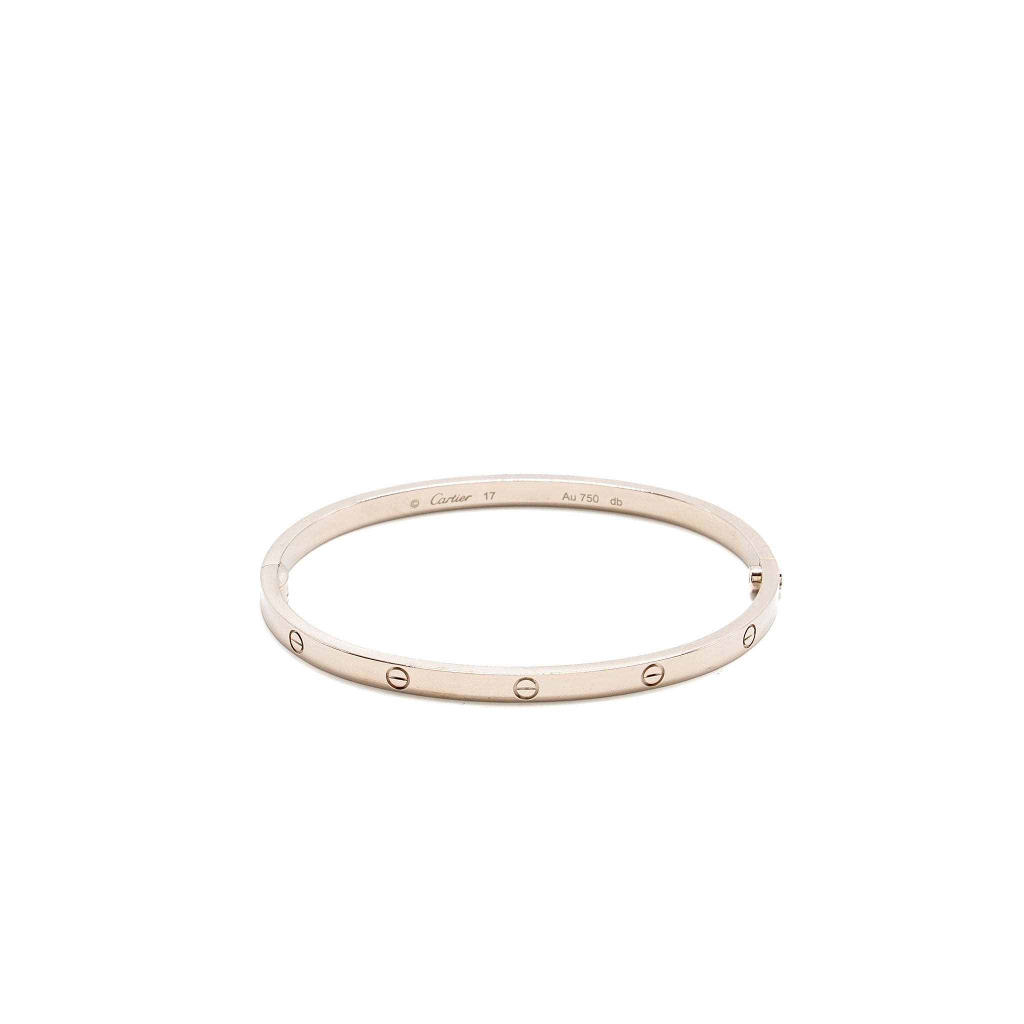 CARTIER LOVE BRACELET WHITE GOLD