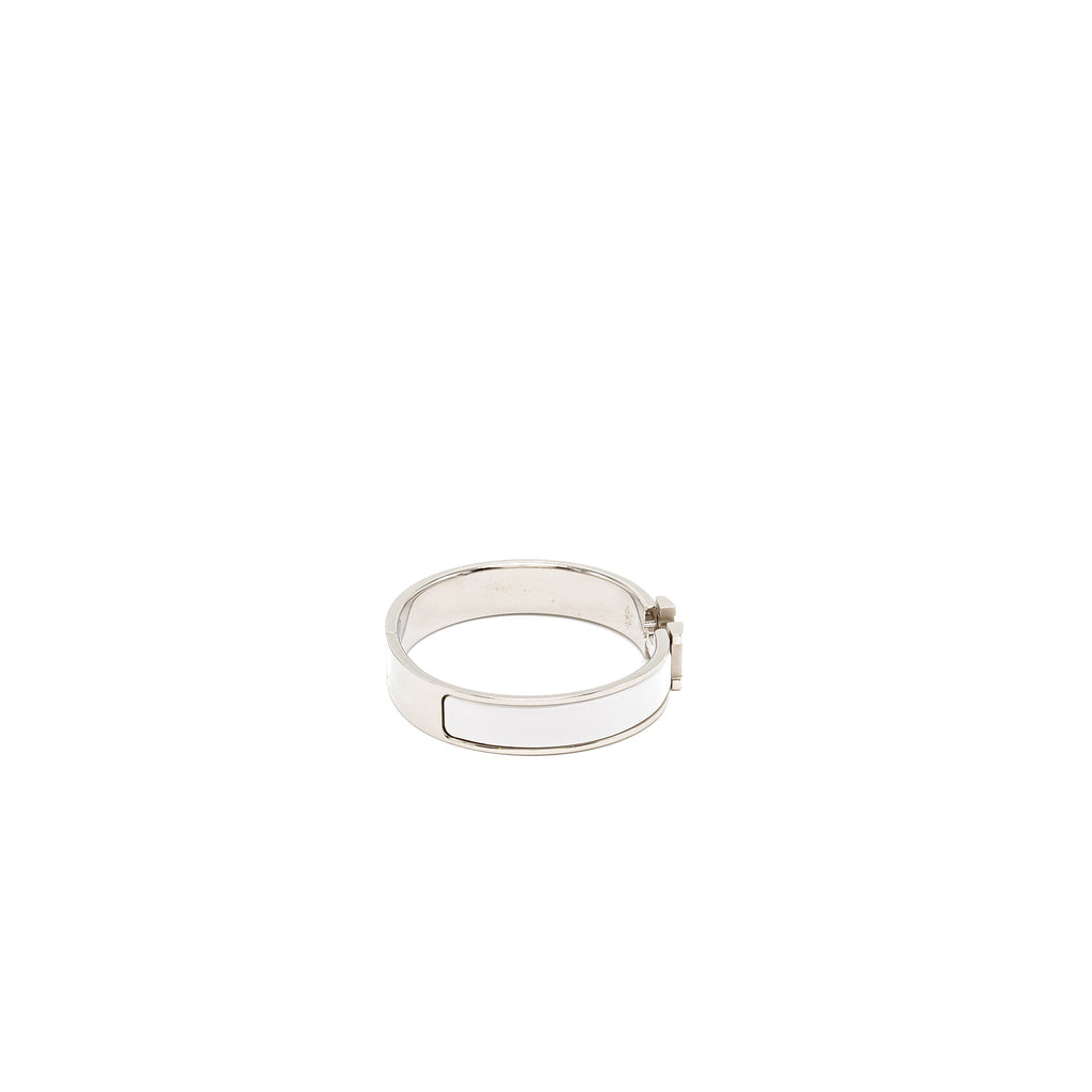 HERMES CLIC H BRACELET BLANC SHW