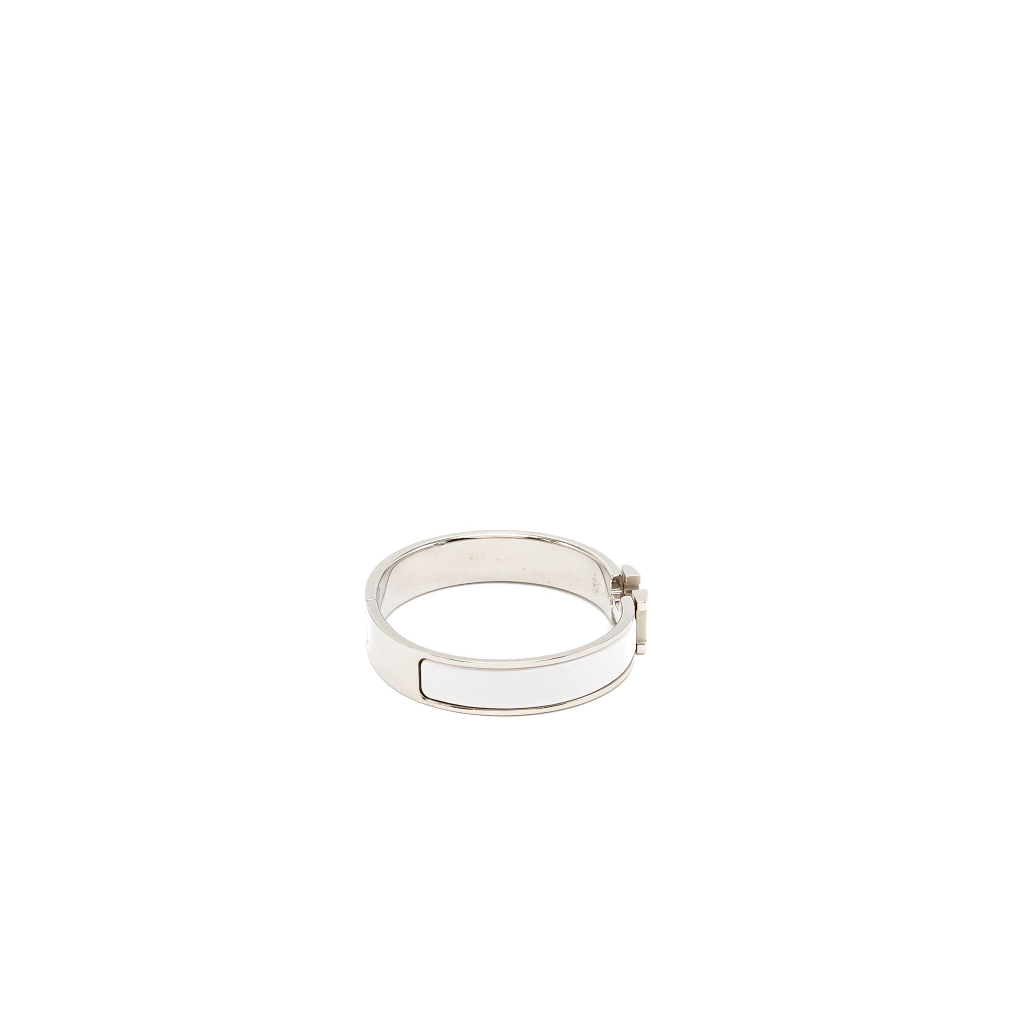 HERMES CLIC H BRACELET BLANC SHW