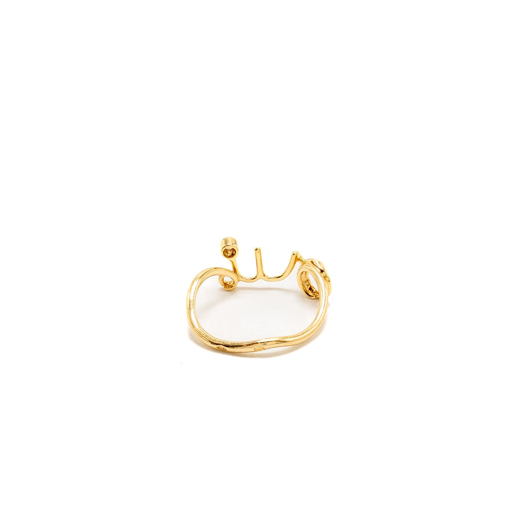 DIOR DIORAMOUR RING YELLOW GOLD, DIAMOND