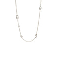 HERMES 80CM FRANDOLE LONG NECKLACE STERLING SILVER