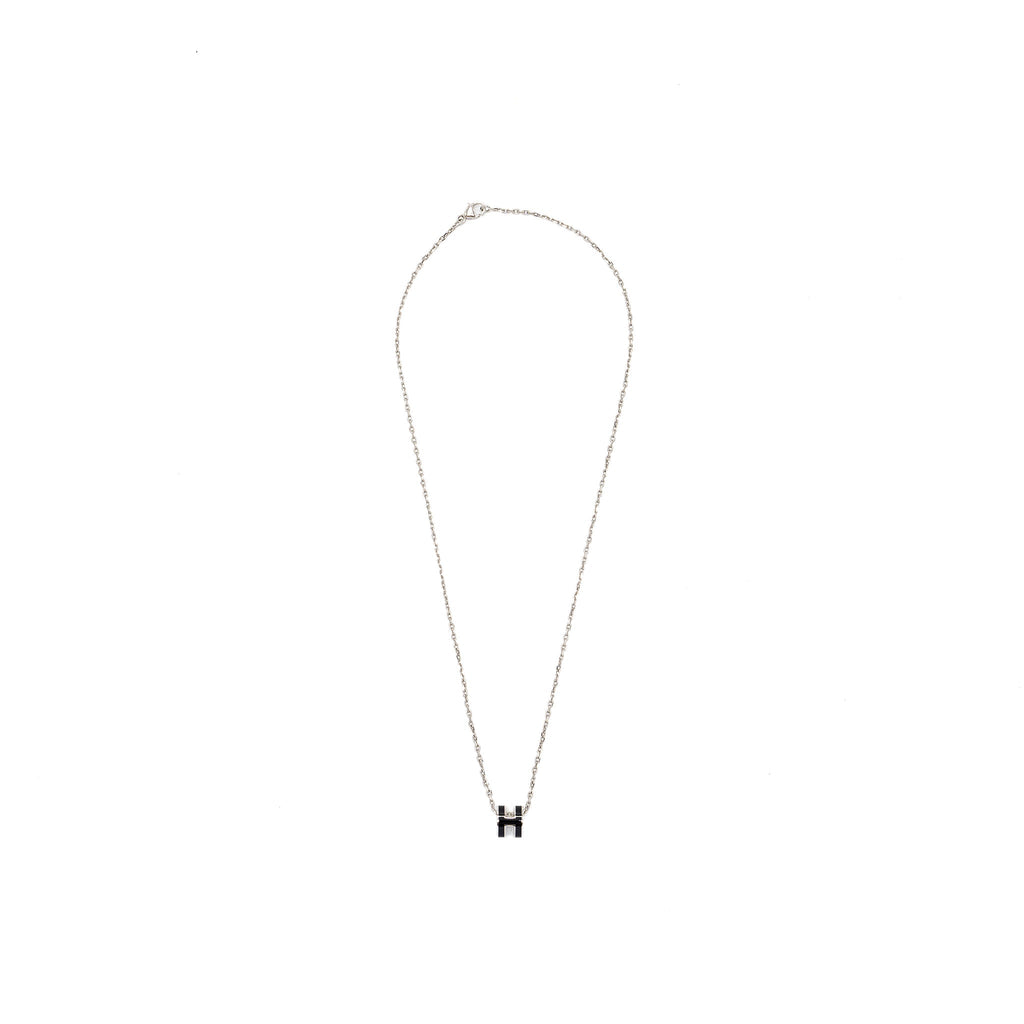 HERMES MINI POP H PENDANT BLACK SHW