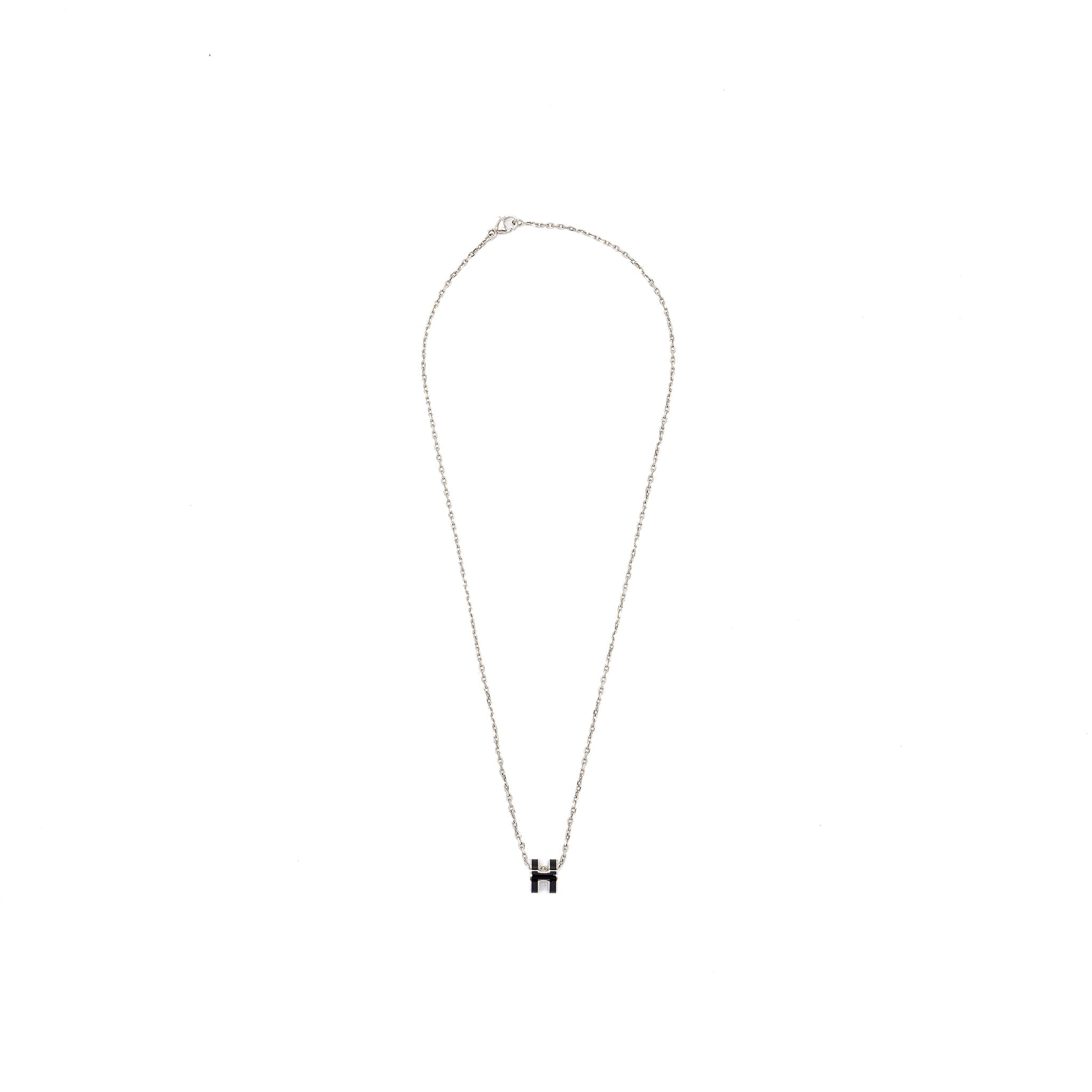 HERMES MINI POP H PENDANT BLACK SHW