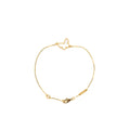 VAN CLEEF & ARPELS SWEET ALHAMBRA BUTTERFLY BRACELET MOTHER OF PEARL YELLOW GOLD