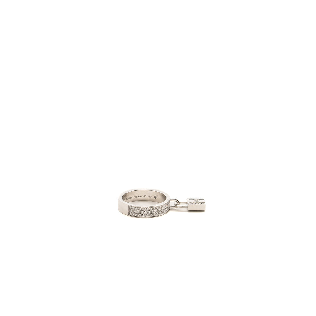 HERMES KELLY CADENAS RING WHITE GOLD,DIAMONDS