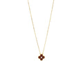 VAN CLEEF & ARPELS VINTAGE ALHAMBRA PENDANT 2011 CHRISTMAS LIMITED EDITION CARNELIAN ROSE GOLD, DIAMOND