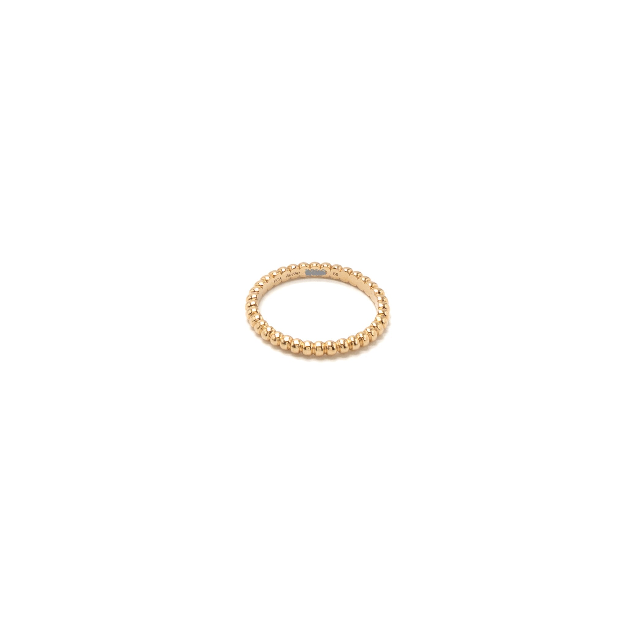 VAN CLEEF& ARPELS PERLEE RING ROSE GOLD