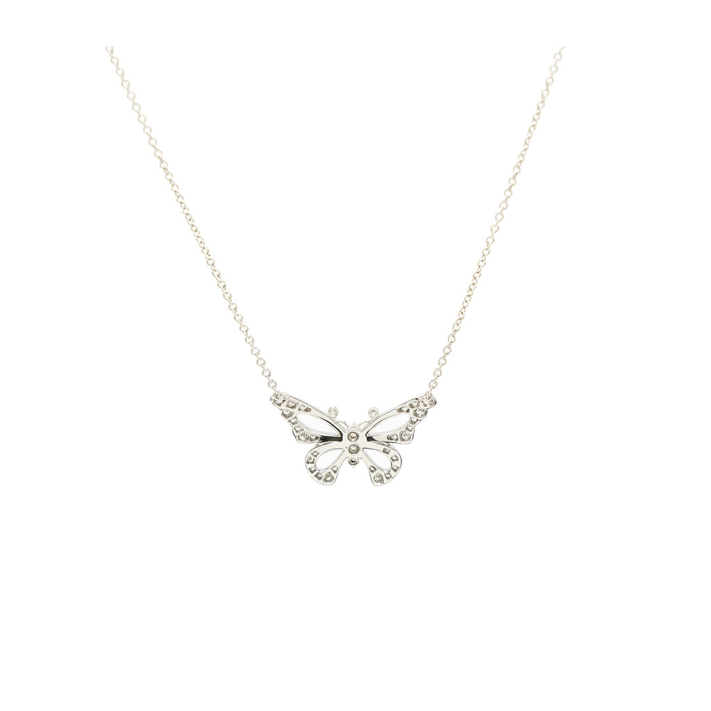 TIFFANY BUTTERFLY PENDANT PLATINUM, DIAMONDS