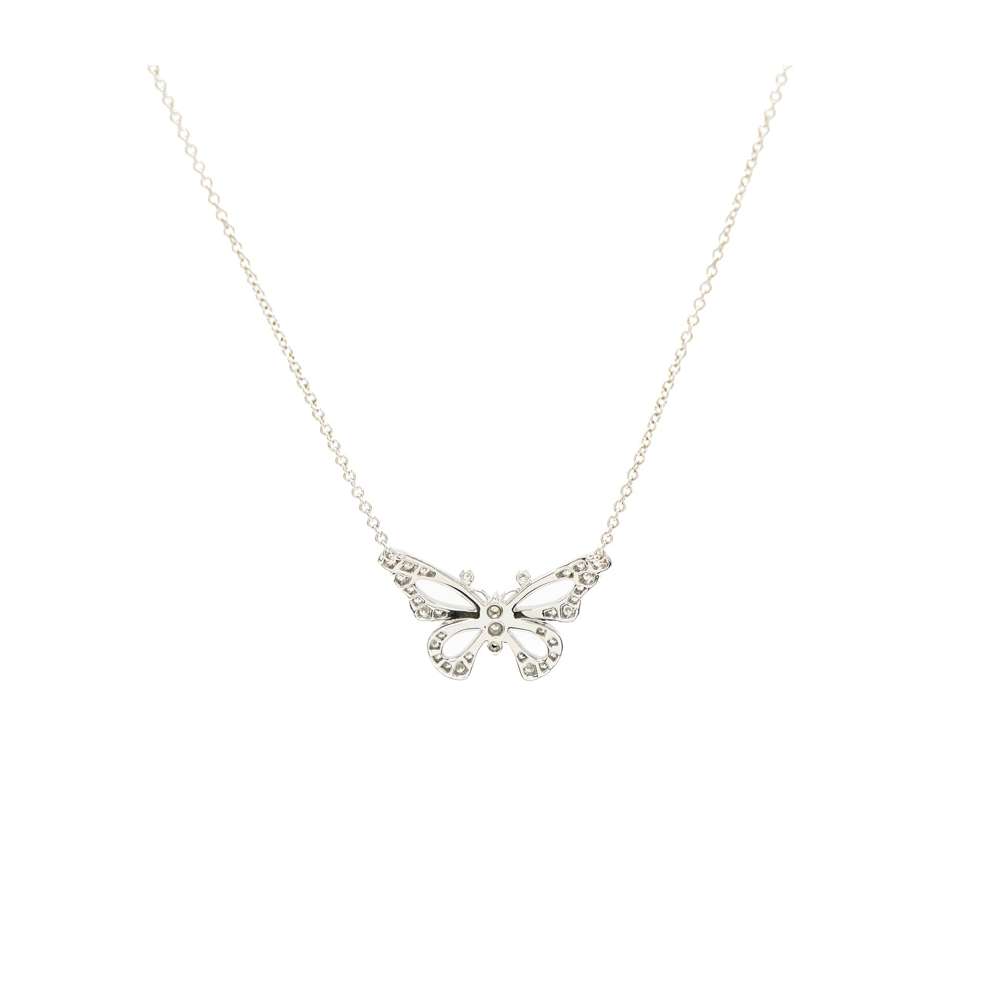 TIFFANY BUTTERFLY PENDANT PLATINUM, DIAMONDS