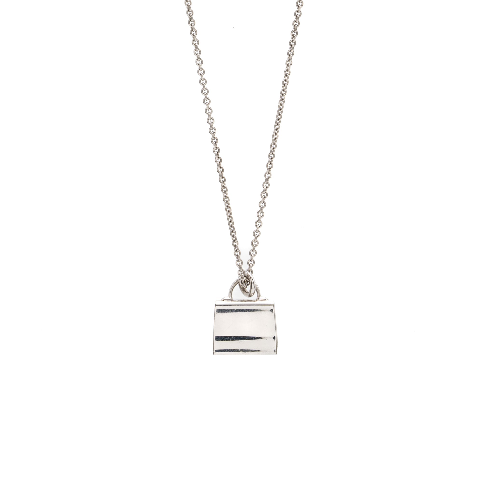 HERMES KELLY AMULETTE PENDANT WHITE GOLD, DIAMONDS