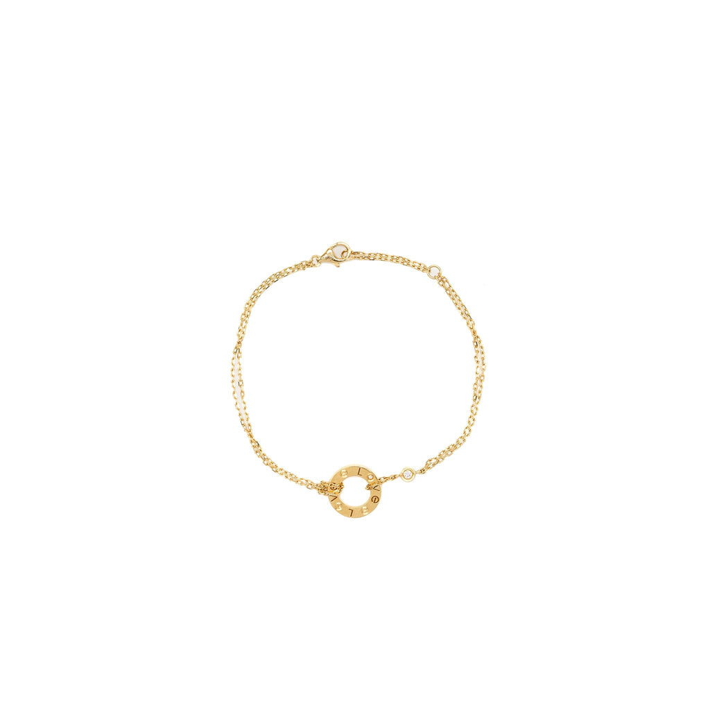 CARTIER LOVE BRACELET YELLOW GOLD, DIAMONDS