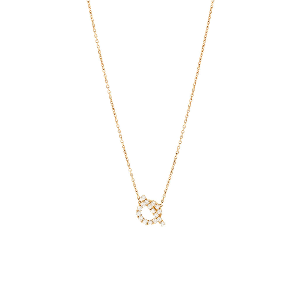 HERMES FINESSE NECKLACE ROSE GOLD DIAMONDS