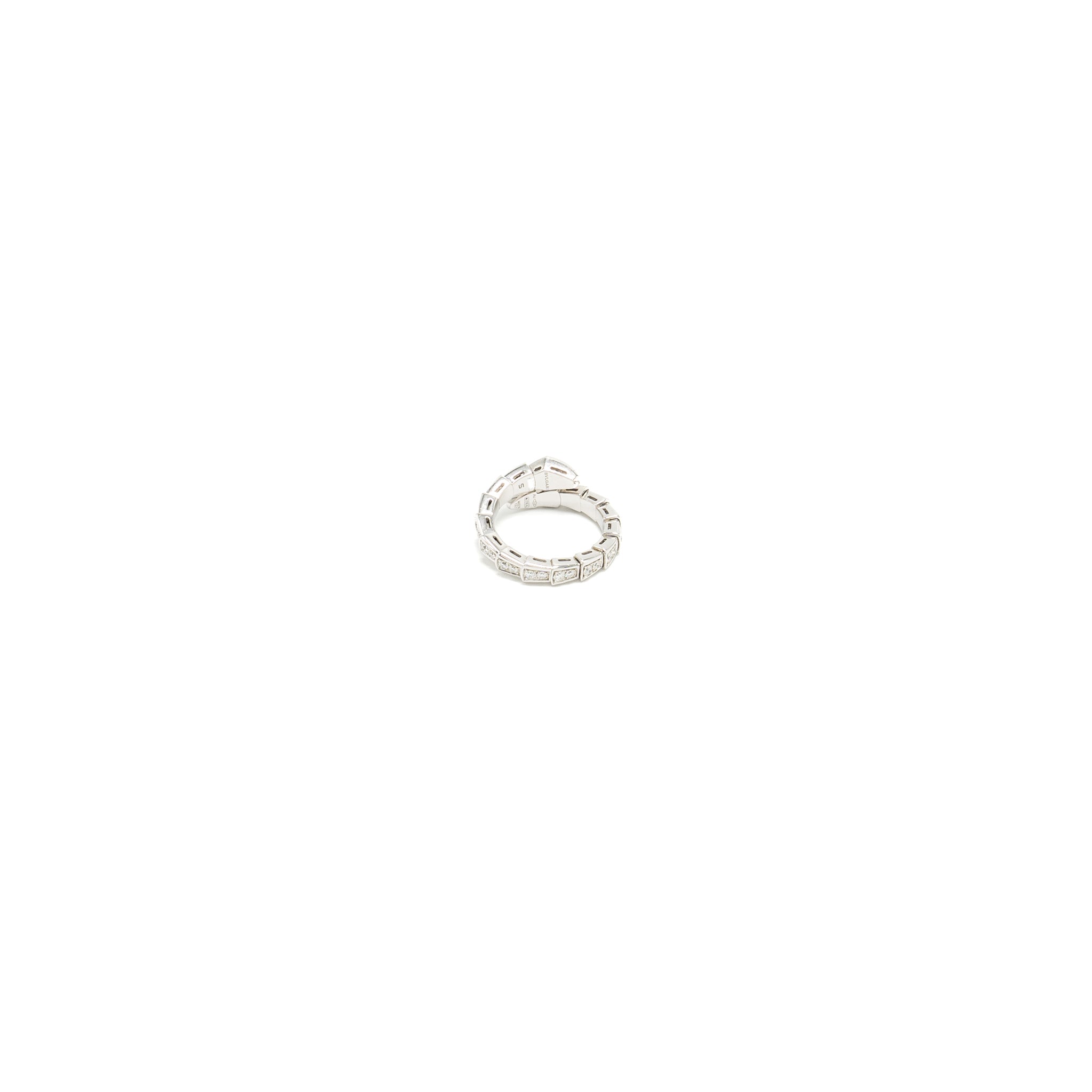BVLGARI SERPENTI VIPER RING 18KT WHITE GOLD, DIAMONDS