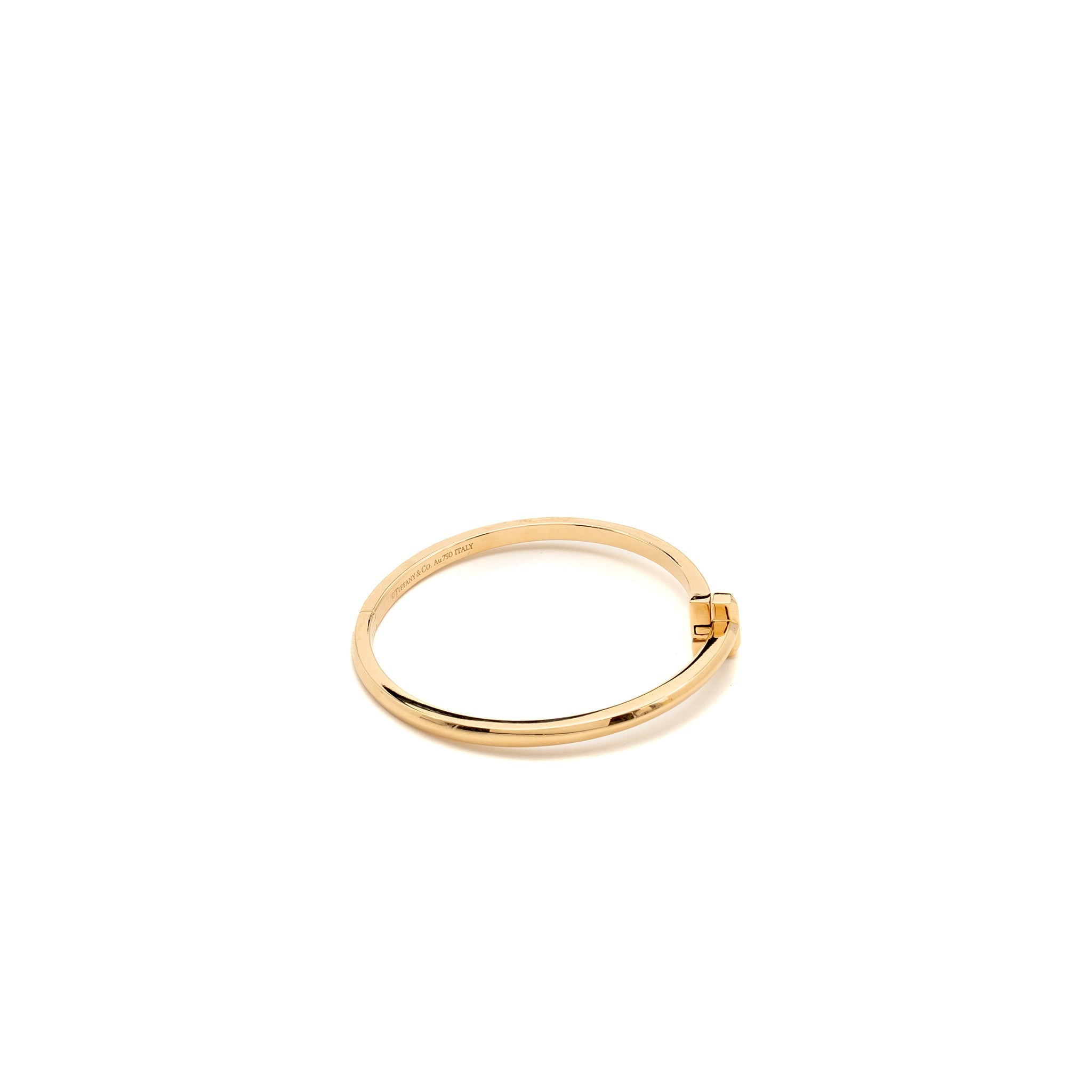 TIFFANY TIFFANY T T1 NARROW HINGED BANGLE ROSE GOLD