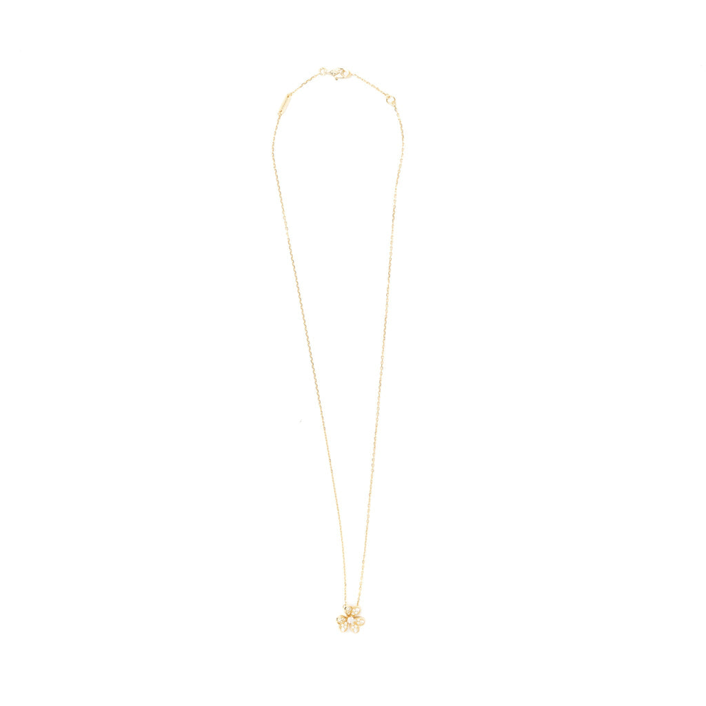 VAN CLEEF & ARPELS FRIVOLE PENDANT YELLOW GOLD DIAMONDS