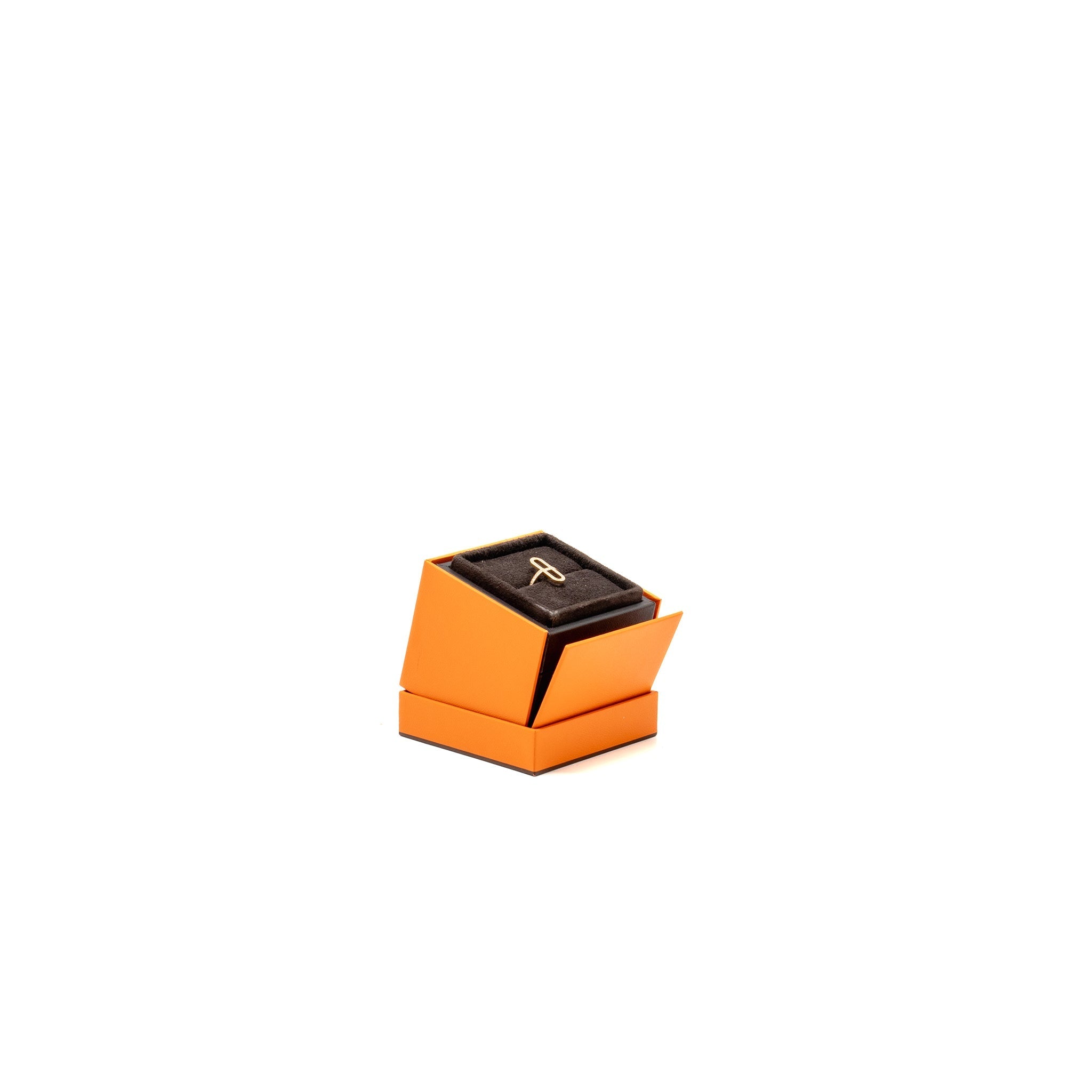HERMES EVER CHAINE D’ANCRE RING ROSE GOLD WITH DIAMONDS