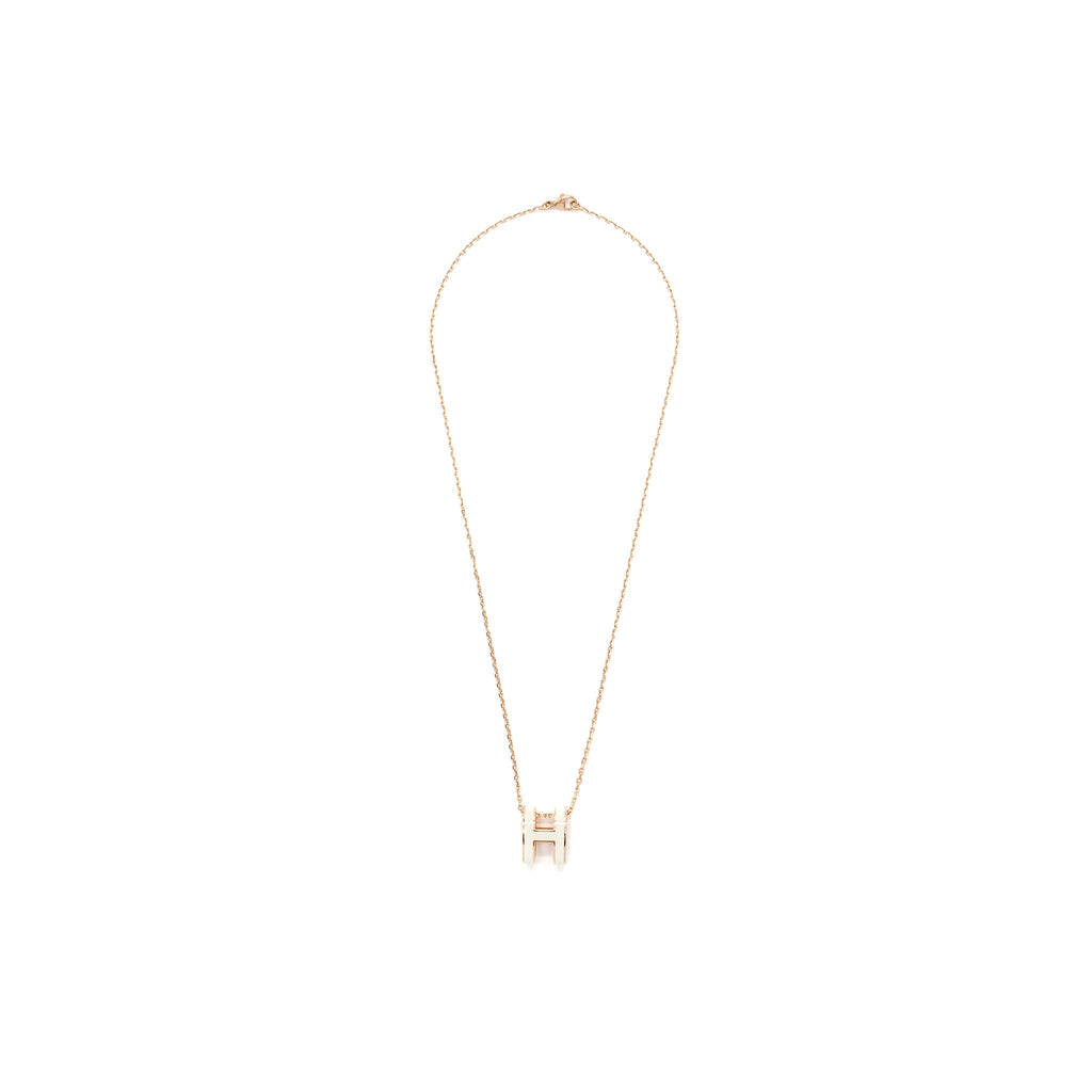 HERMES POP H PENDANT BLANC RGHW