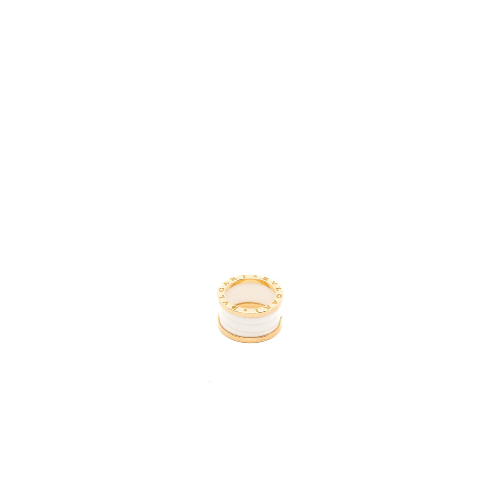 BVLGARI B.ZERO RING CERAMIC ROSE GOLD