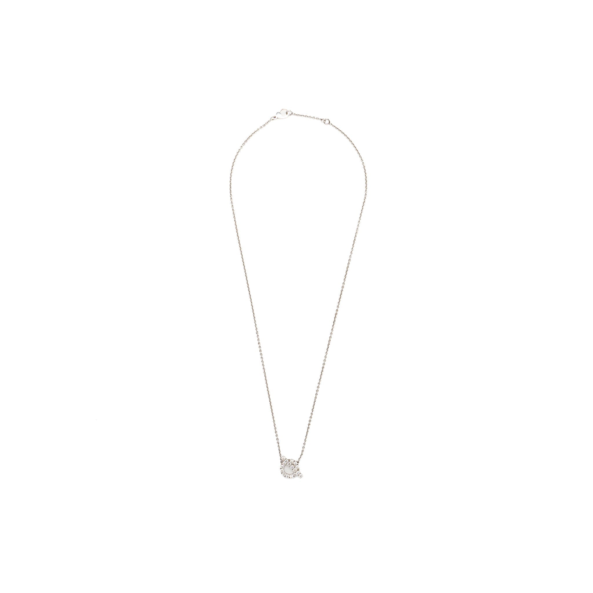 HERMES FINESSE PENDANTS WHITE GOLD WITH DIAMONDS