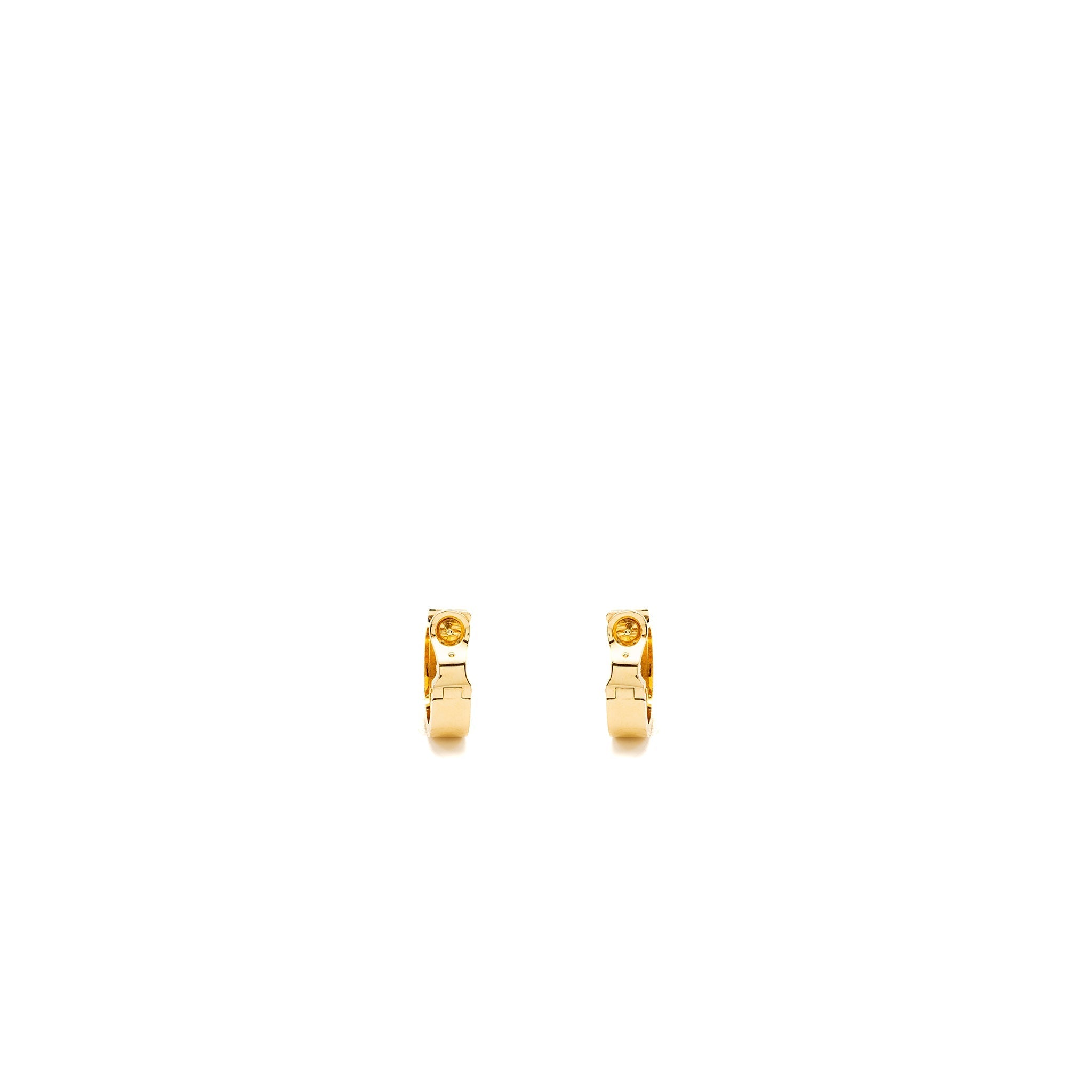 CARTIER LOVE EARRINGS YELLOW GOLD, 2 DIAMONDS