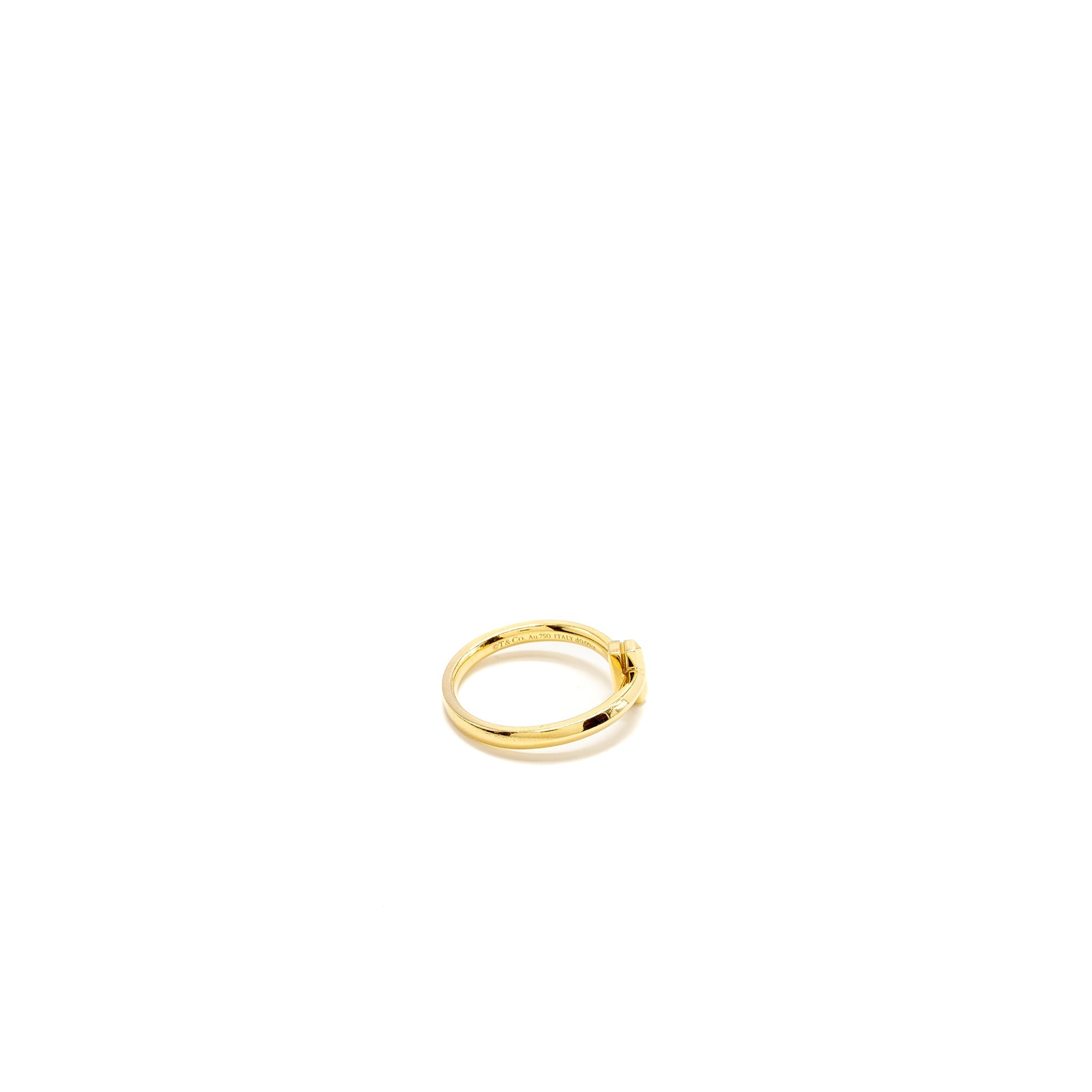 TIFFANY T T1 RING YELLOW GOLD, DIAMONDS