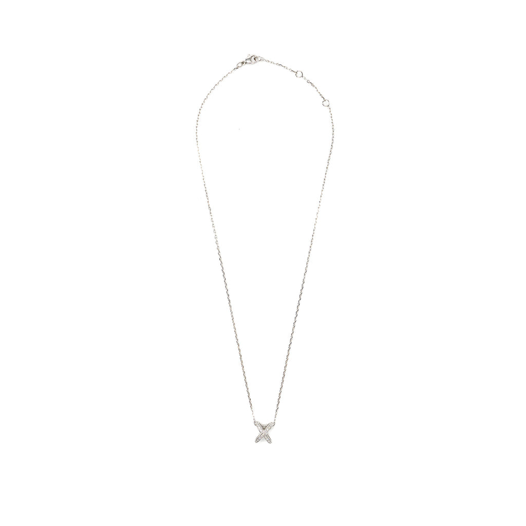 CHAUMET JEUX DE LINES PENDANT 18K WHITE GOLD / DIAMONDS
