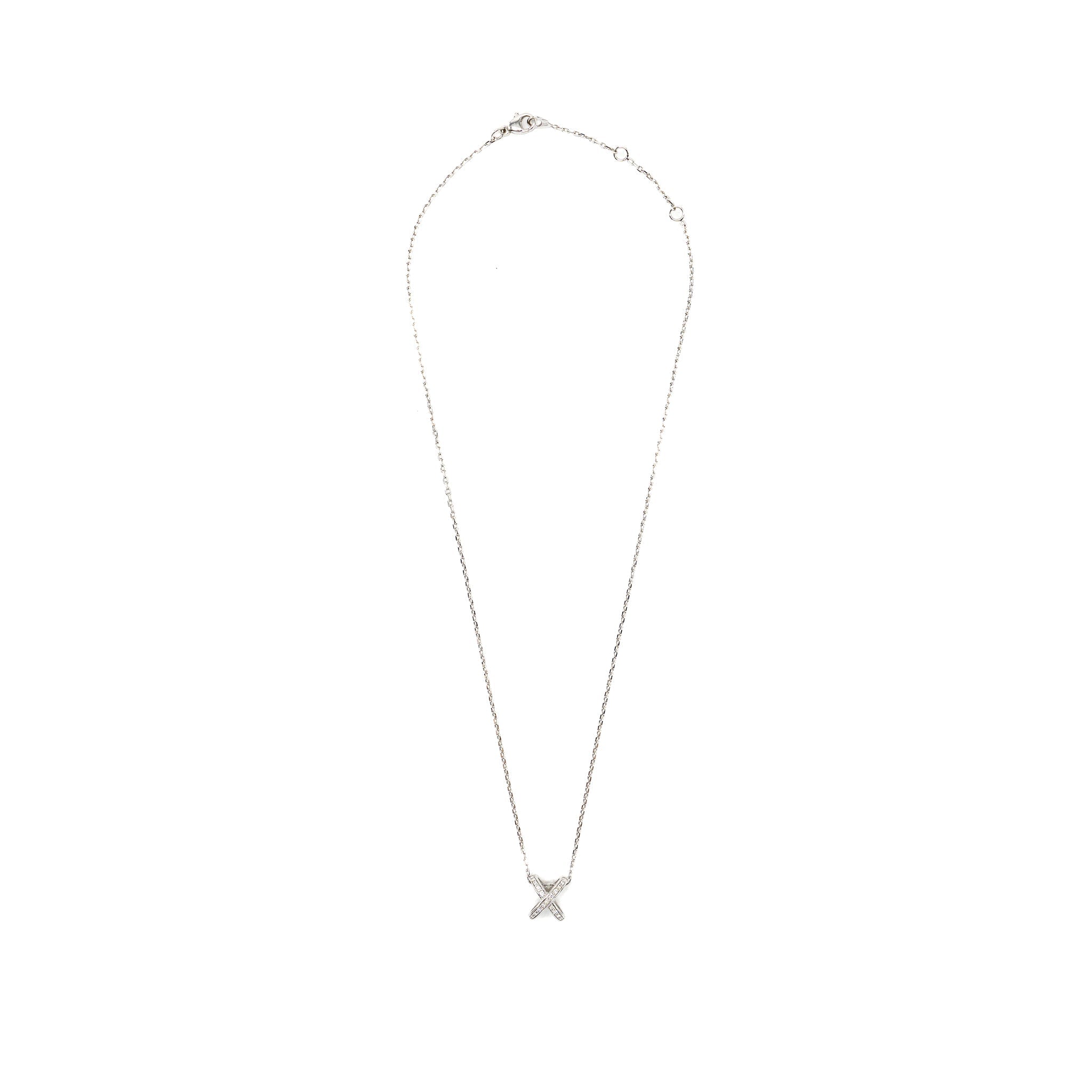 CHAUMET JEUX DE LINES PENDANT 18K WHITE GOLD / DIAMONDS