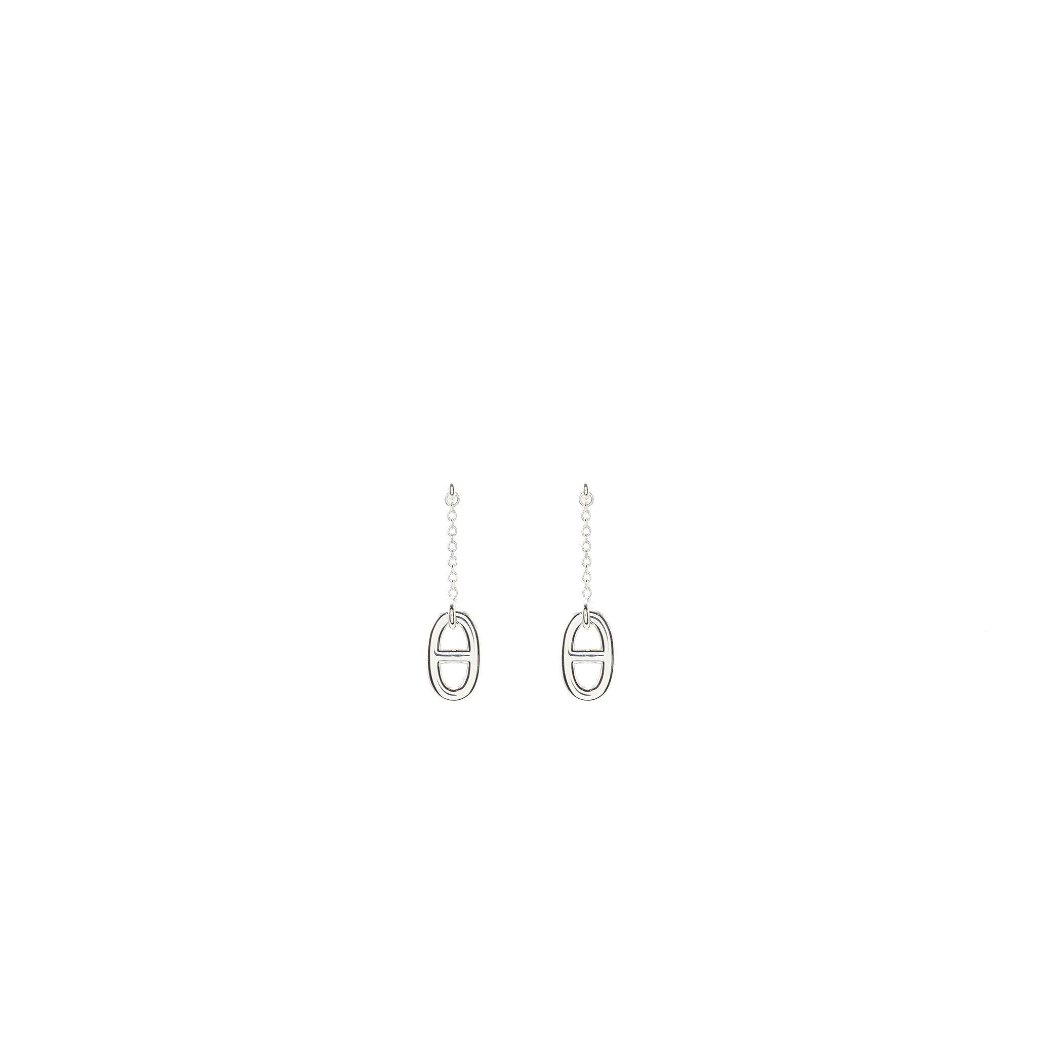 HERMES FARANDOLE EARRINGS STERLING SILVER