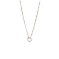 CARTIER LOVE NECKLACE WHITE GOLD WITH 2 DIAMONDS