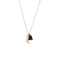 HERMES AMULETTE MAROQUINIER PM CORNE BUFFLE & LAI GOLD TONE