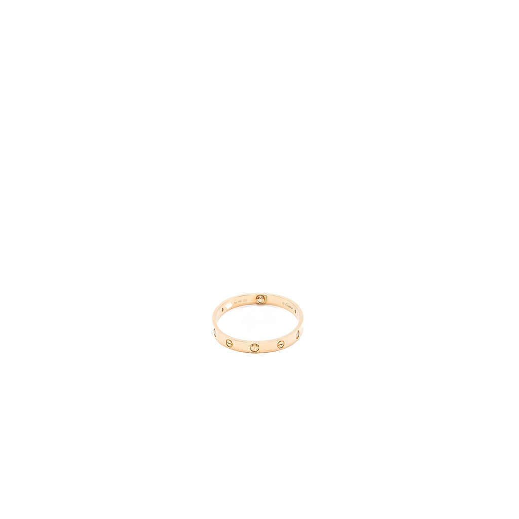 CARTIER LOVE BRACELET ROSE GOLD 4 DIAMONDS