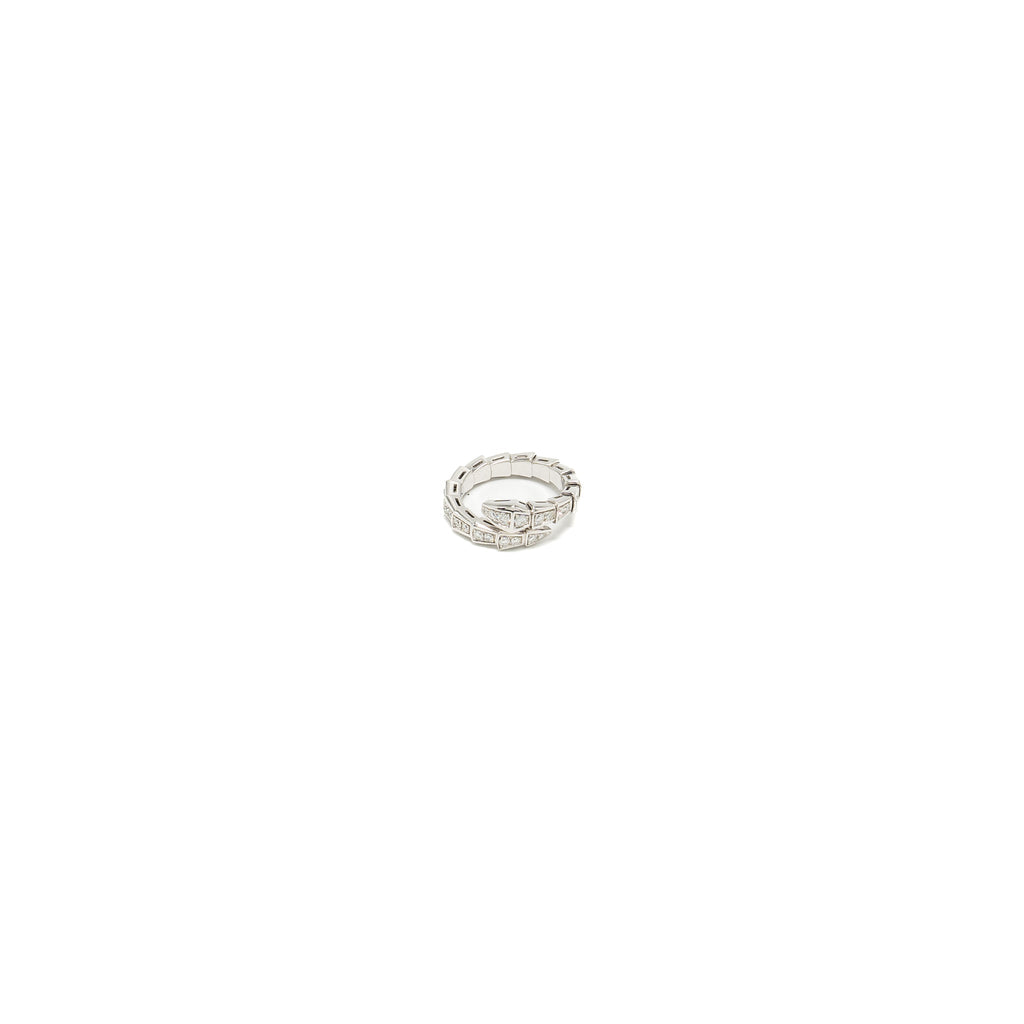 BVLGARI SERPENTI VIPER RING 18KT WHITE GOLD, DIAMONDS