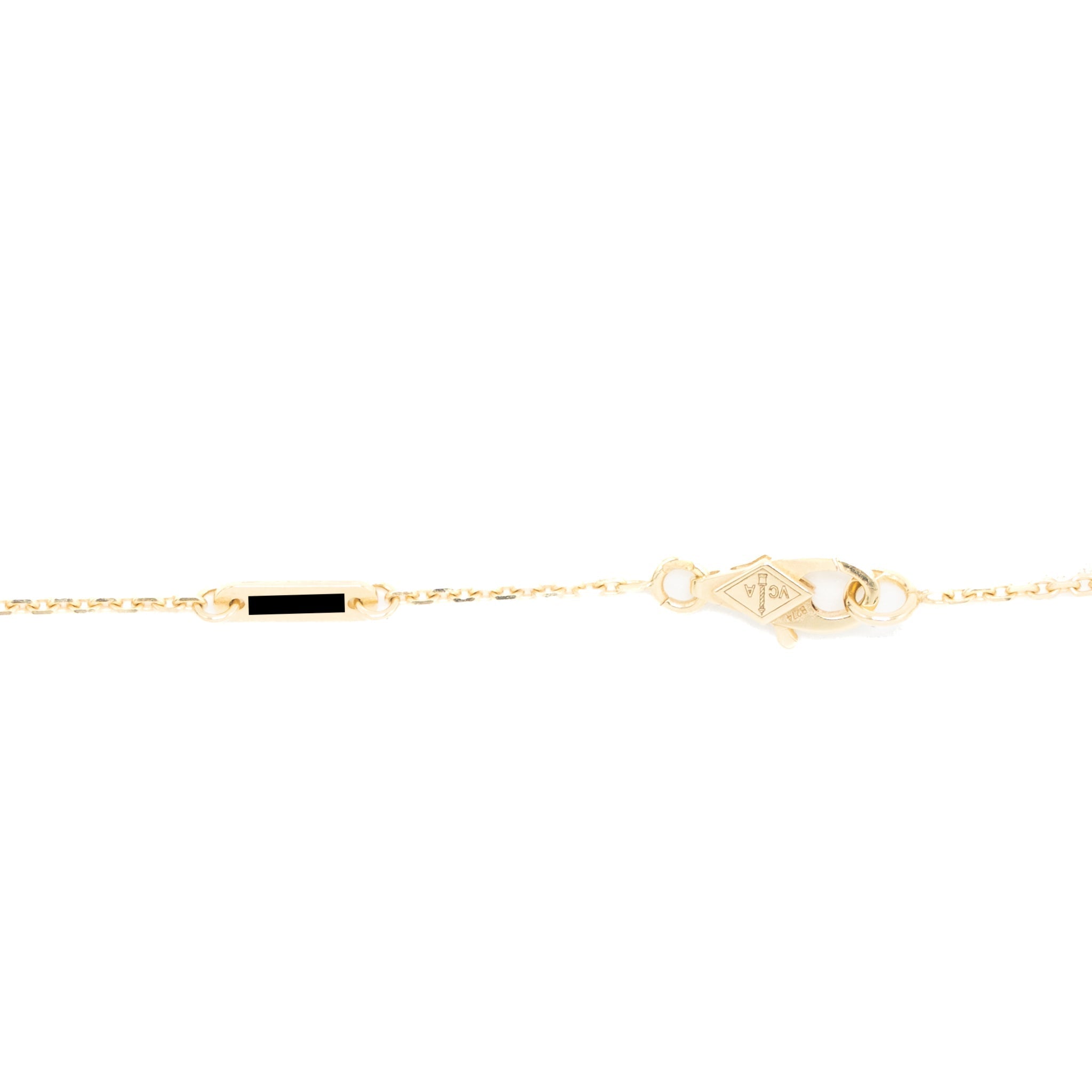VAN CLEEF & ARPELS FRIVOLE PENDANT YELLOW GOLD DIAMONDS