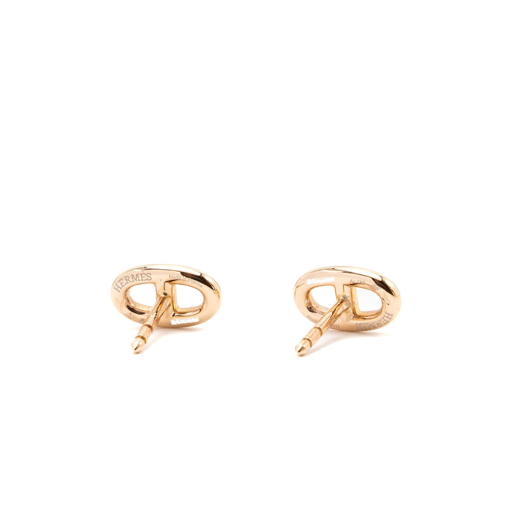 HERMES FARANDOLE EARRINGS ROSE GOLD