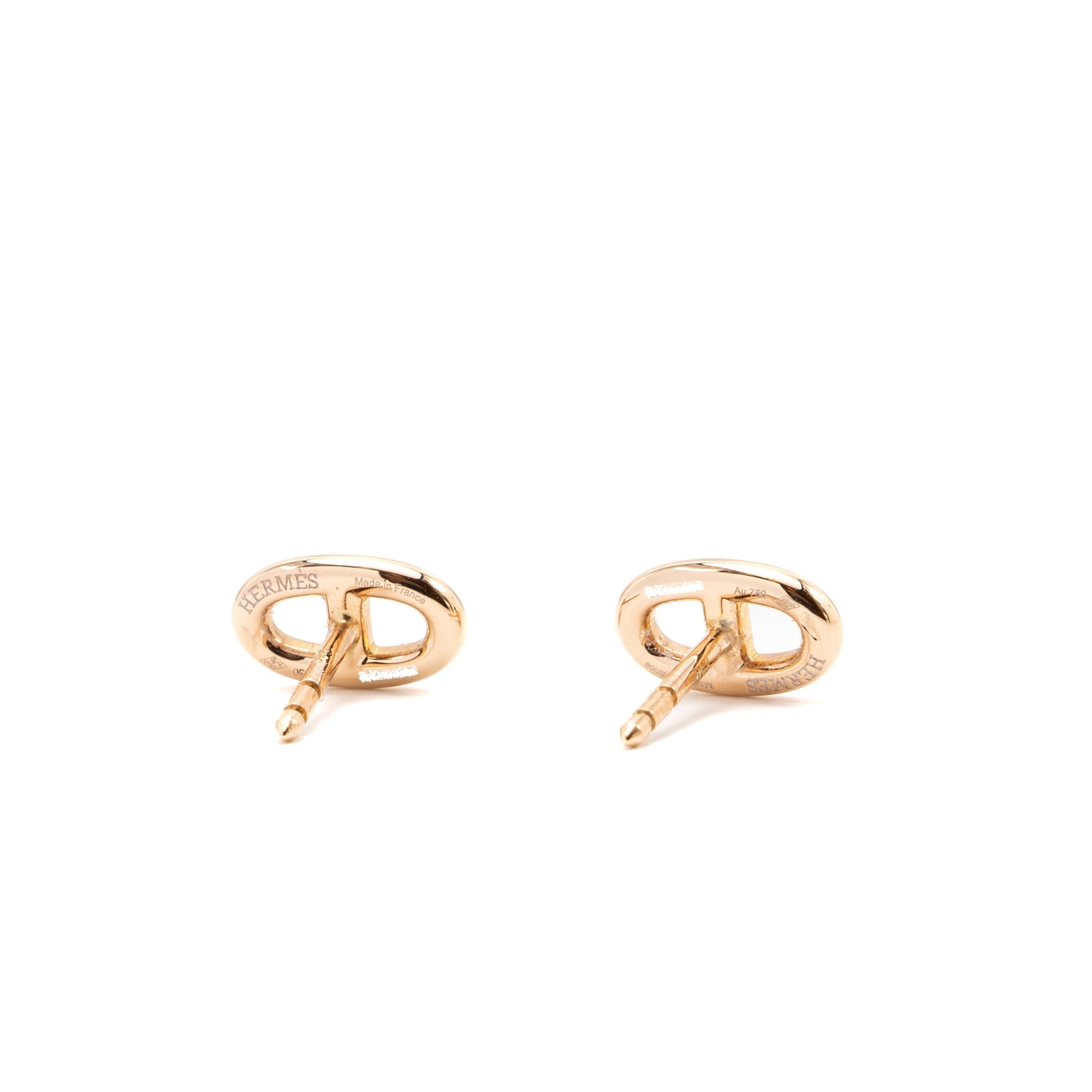 HERMES FARANDOLE EARRINGS ROSE GOLD