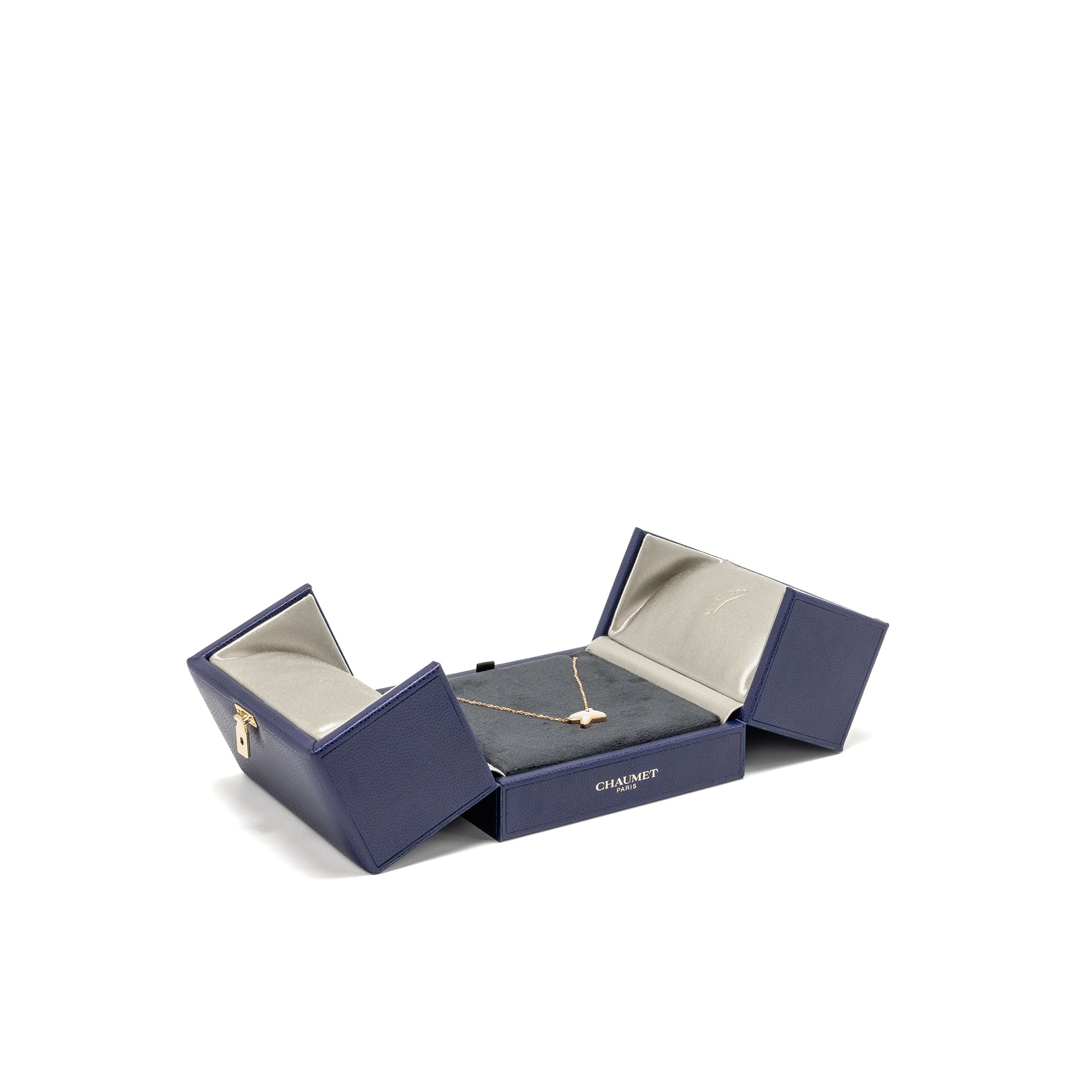 CHAUMET JEUX DE LIENS PENDANT ROSE GOLD / MOTHER OF PEARL / DIAMOND