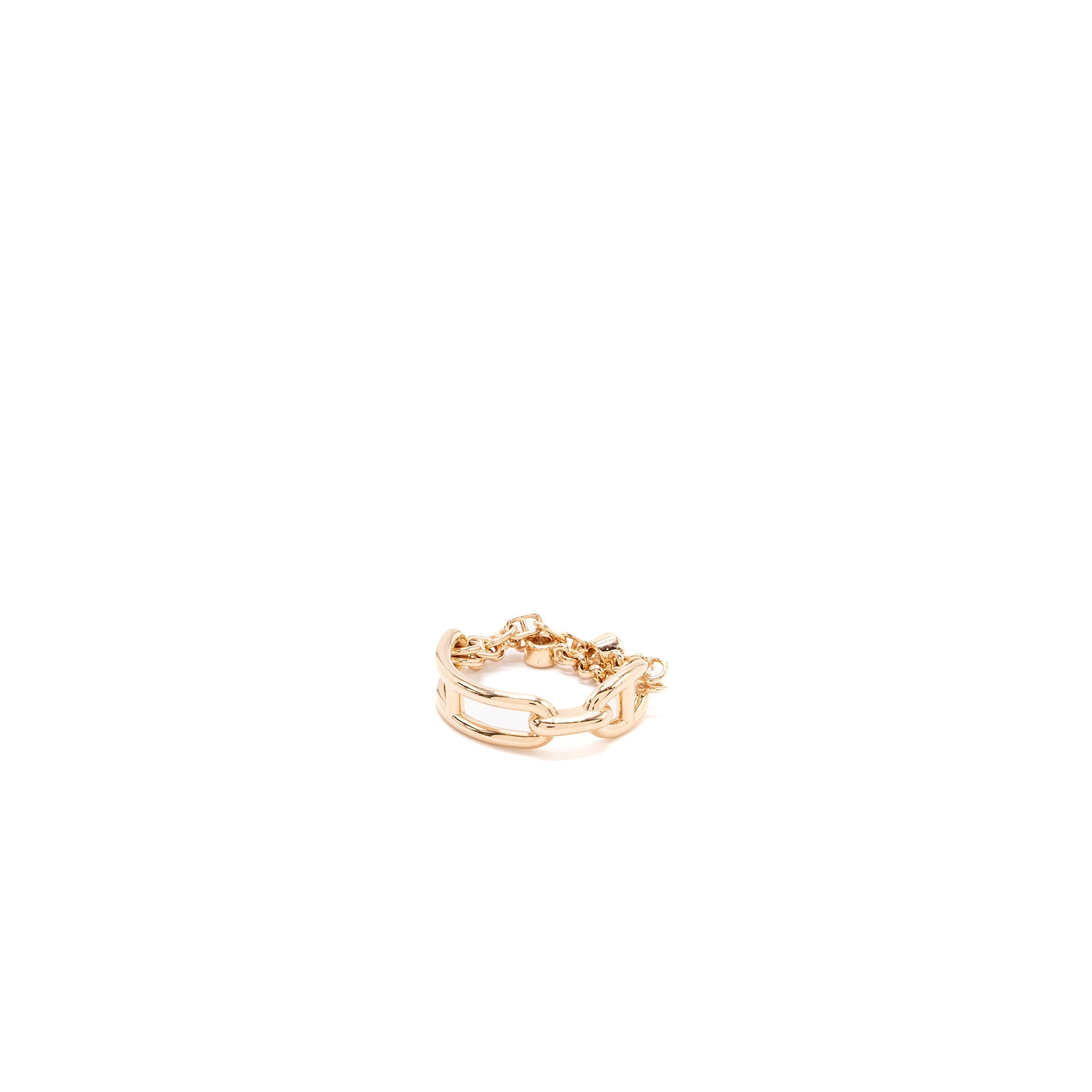 HERMES CHAINE D'ANCRE CHAOS RING ROSE GOLD DIAMONDS