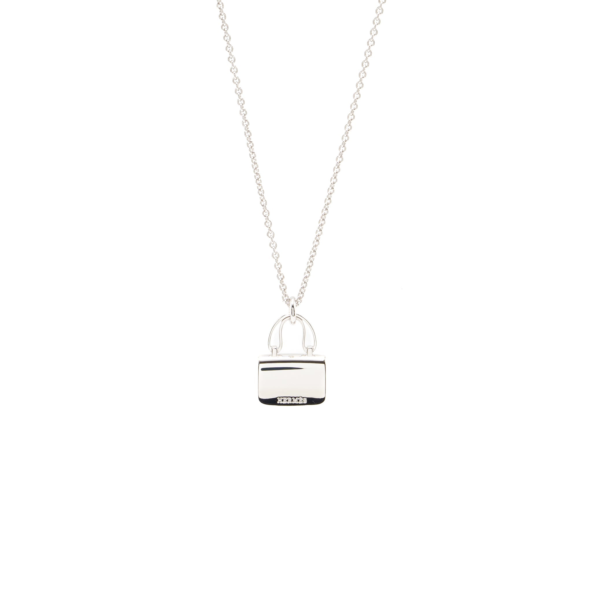 HERMES AMULETTES CONSTANCE PENDANT WHITE GOLD, DIAMONDS
