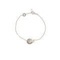 BVLGARI INNER LOCKING RING BRACELET WHITE GOLD