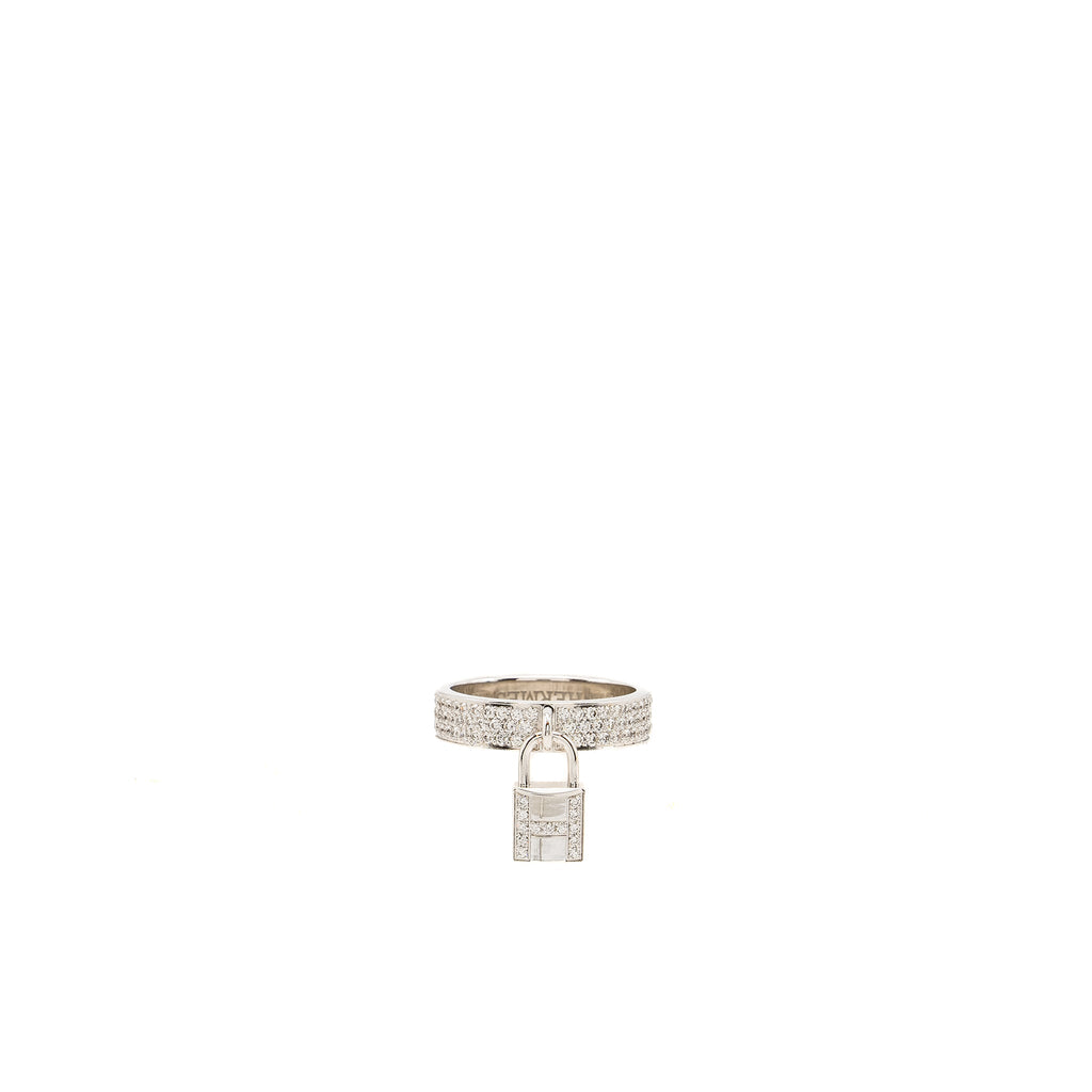 HERMES KELLY CADENAS RING WHITE GOLD,DIAMONDS