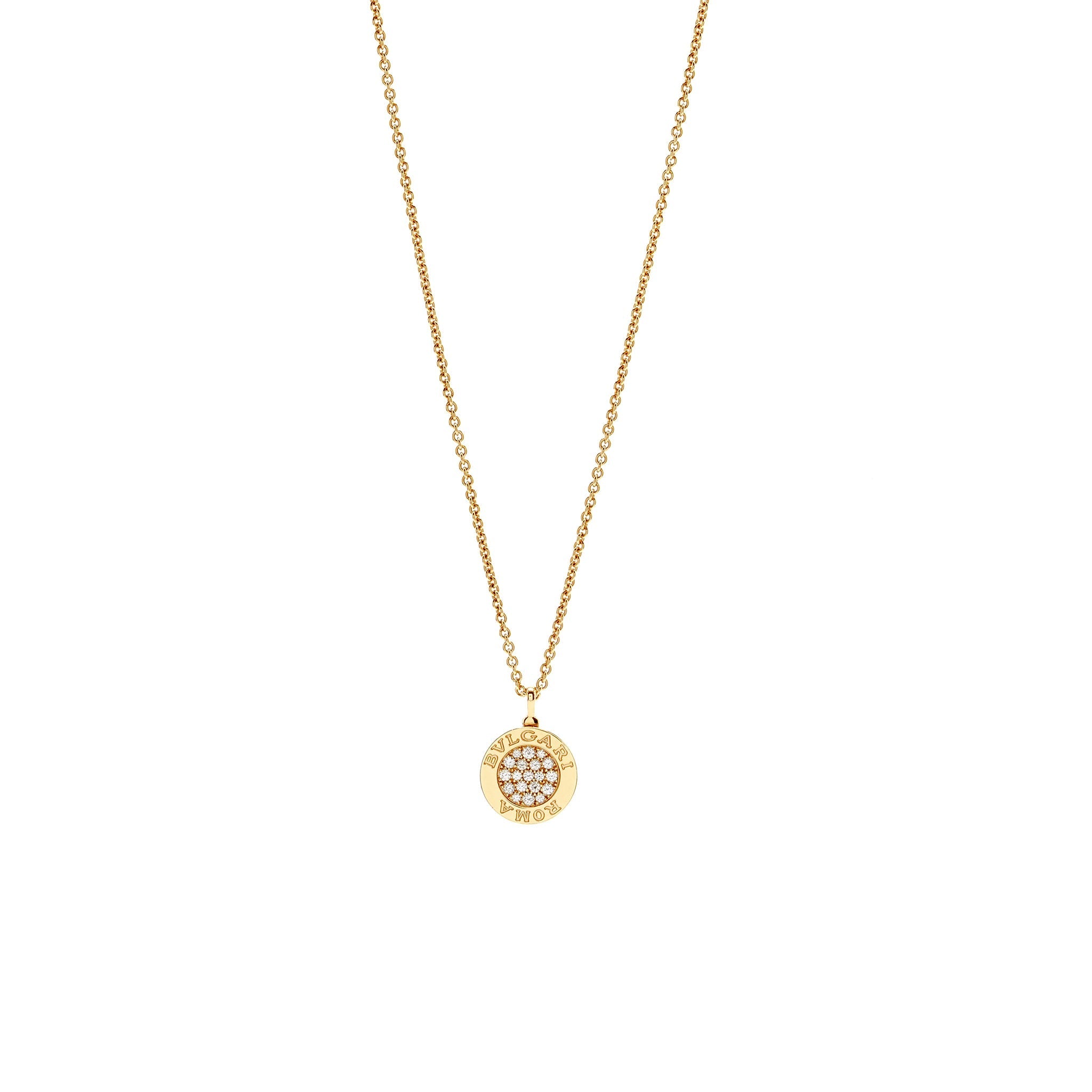 BVLGARI BVLGARI NECKLACE ROSE GOLD/DIAMONDS/ONYX