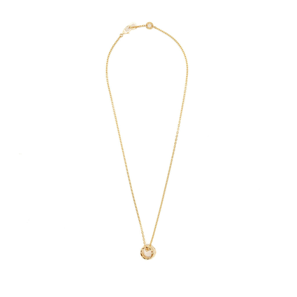 BVLGARI SERPENTI VIPER NECKLACE YELLOW GOLD WITH DIAMONDS