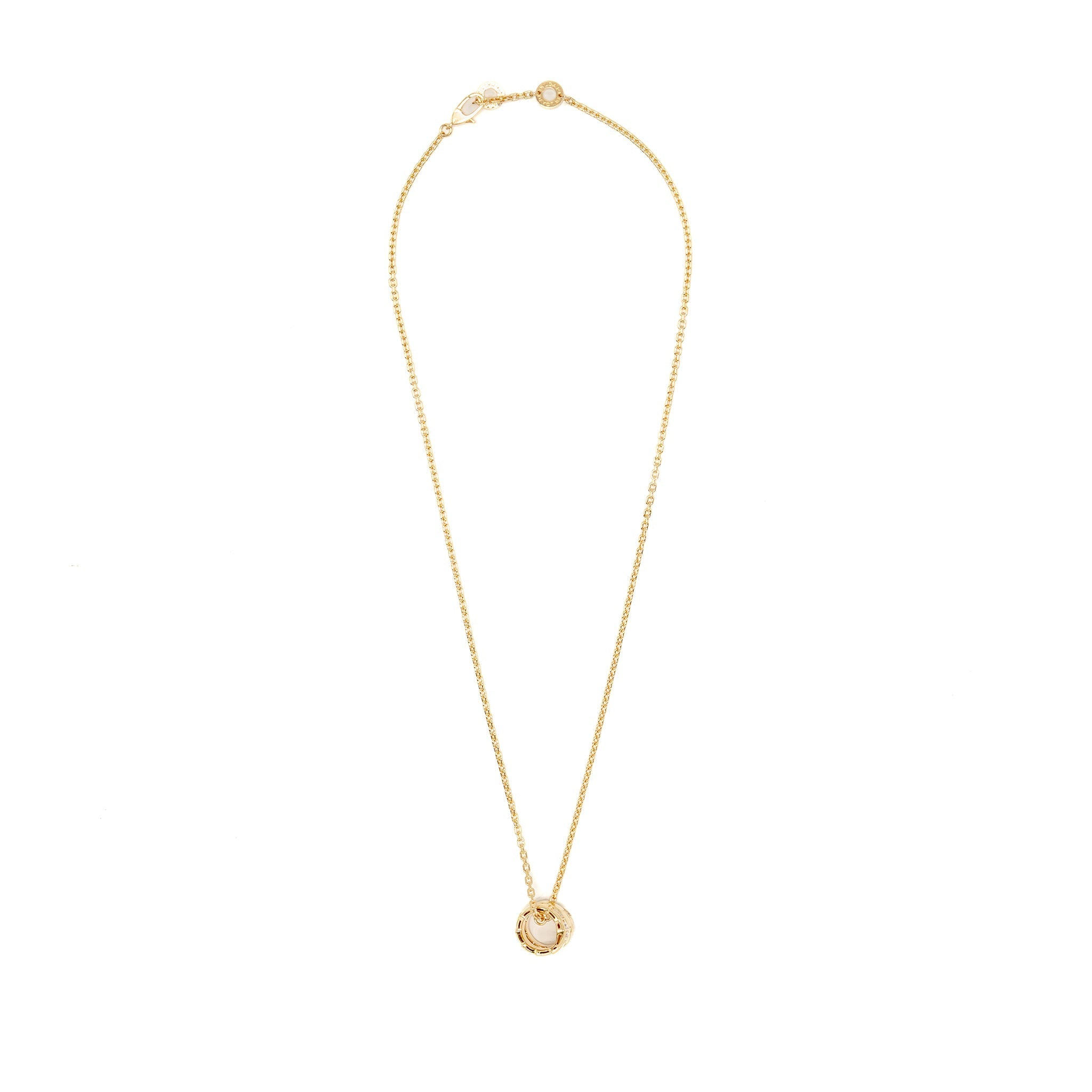 BVLGARI SERPENTI VIPER NECKLACE YELLOW GOLD WITH DIAMONDS