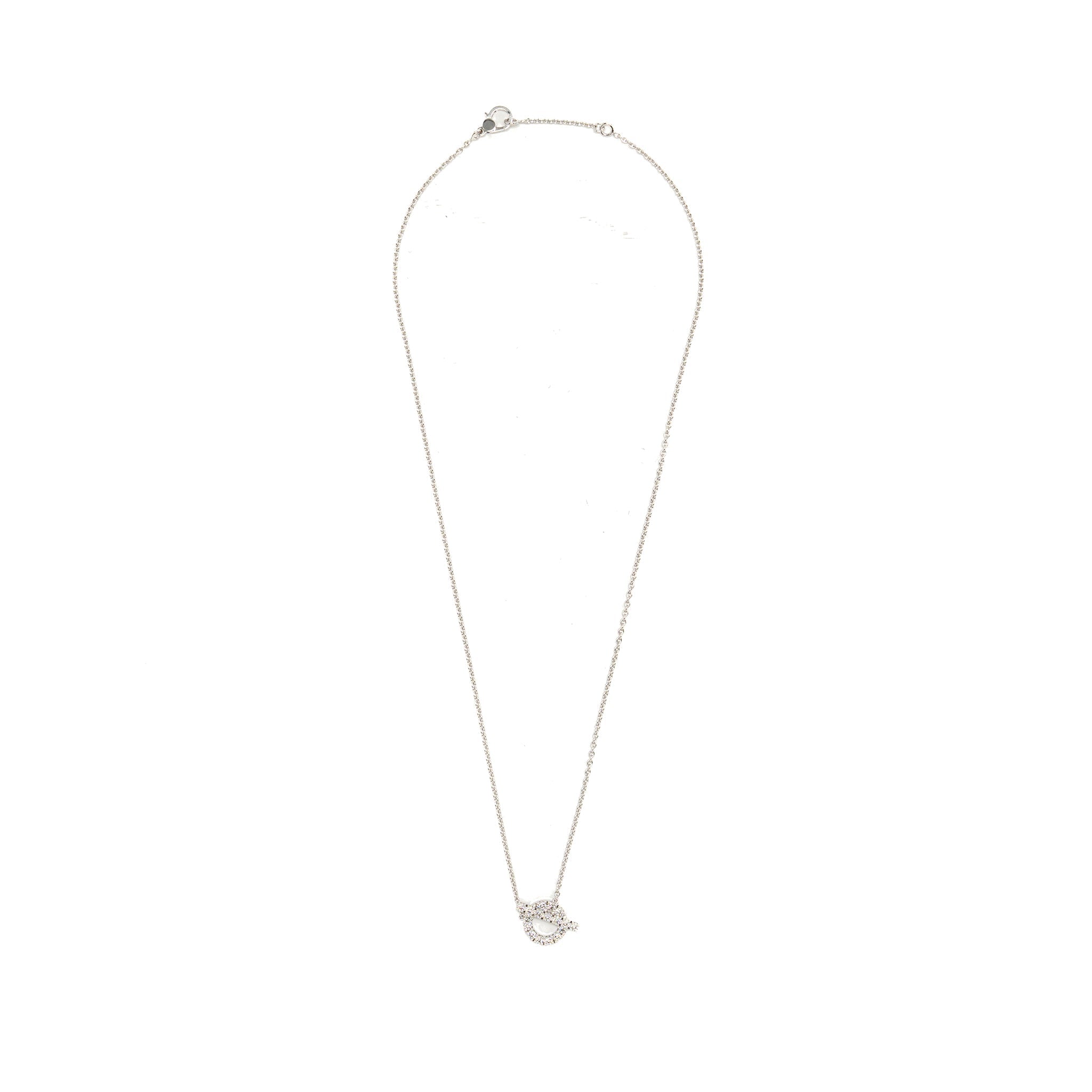 HERMES FINESSE PENDANT WHITE GOLD WITH DIAMONDS